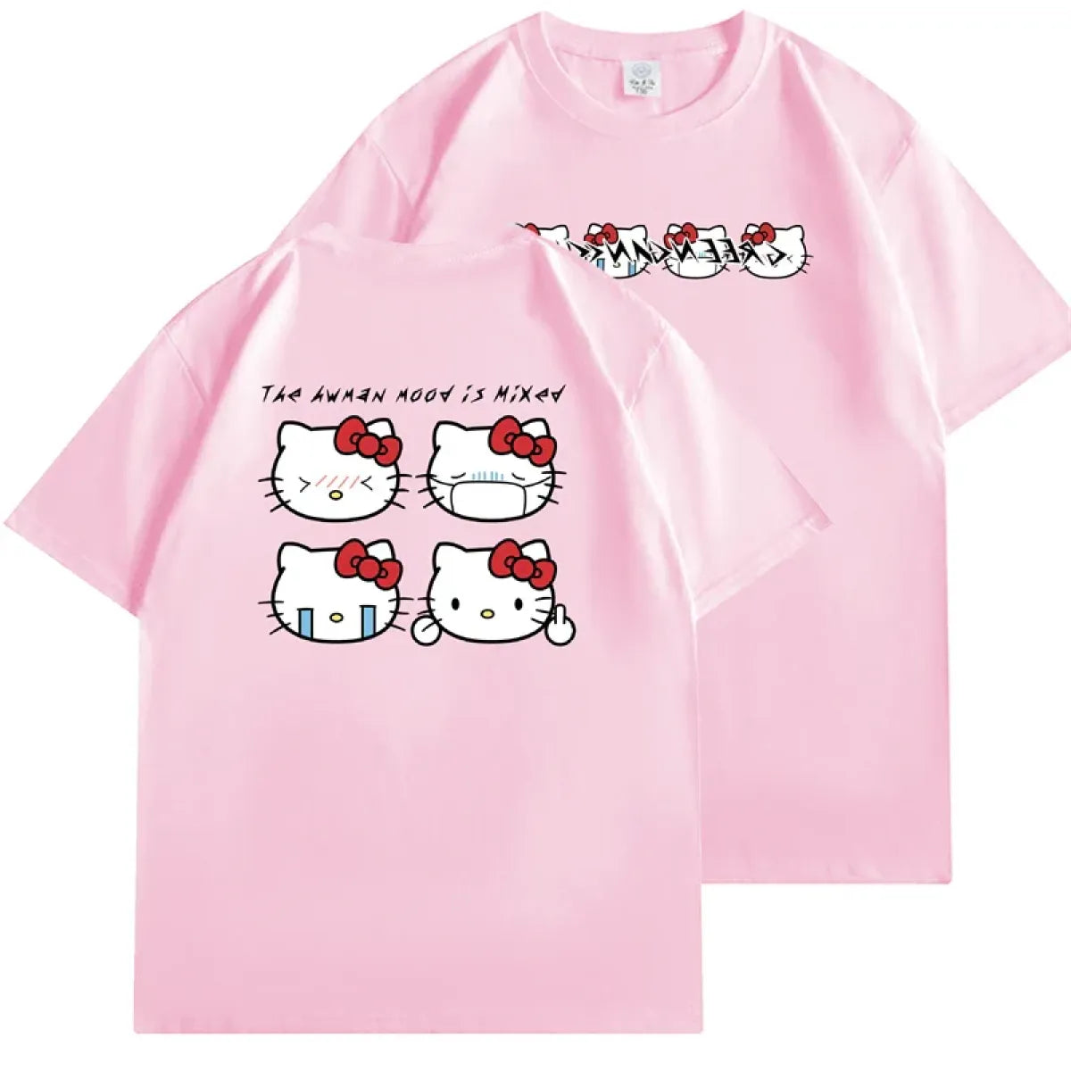 Kawaii Hello Kitty Harajuku Ullzang T Shirt Women Cute Anime Y2K Streetwear T-shirt Cartoon Fashion Summer Tshirt Female Girls